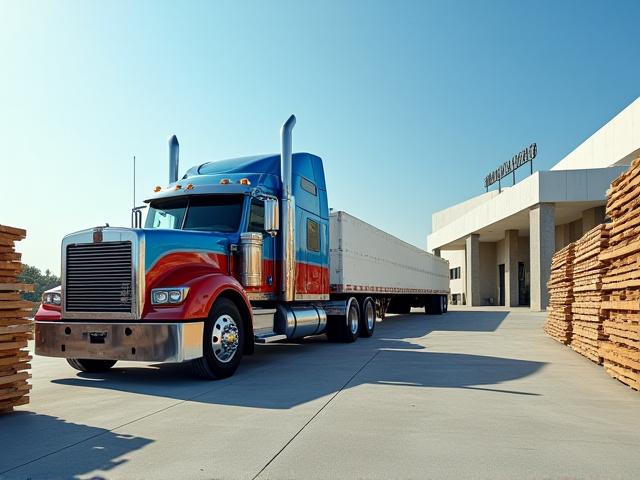Logistics delivery of construction materials to a job site