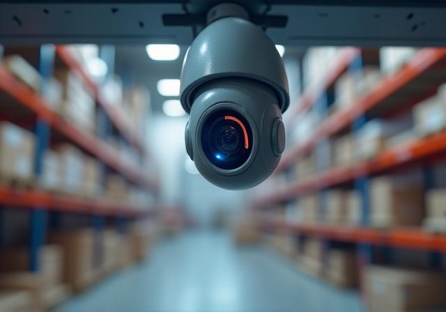 Security surveillance and logistics management station in our Jacksonville warehouse